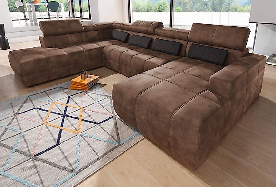 DOMO collection Wohnlandschaft "Brandon, belastbar bis 140kg/ Sitz, B/T: 35 günstig online kaufen
