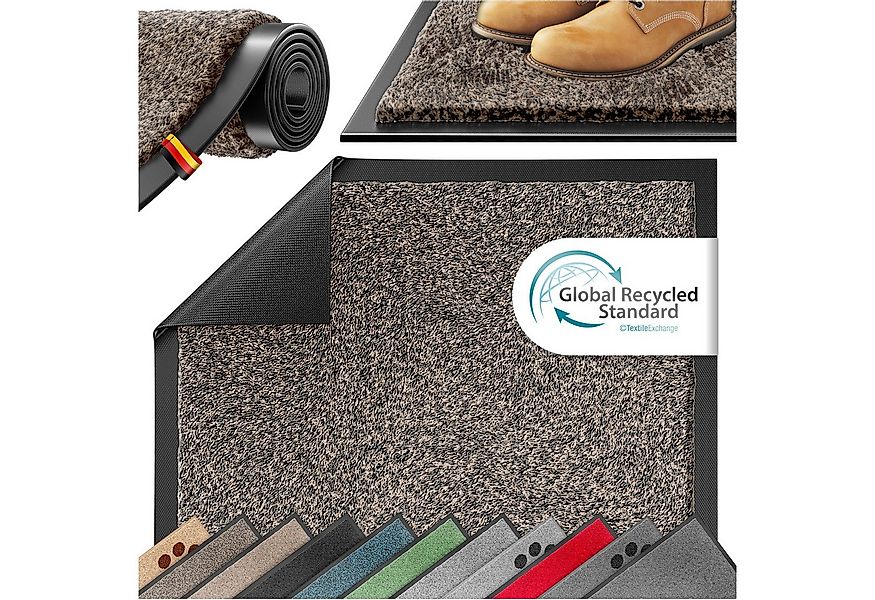 KESSER Fußmatte Schmutzfangmatte rutschfest für Innen- & Außenbereich, Höhe günstig online kaufen