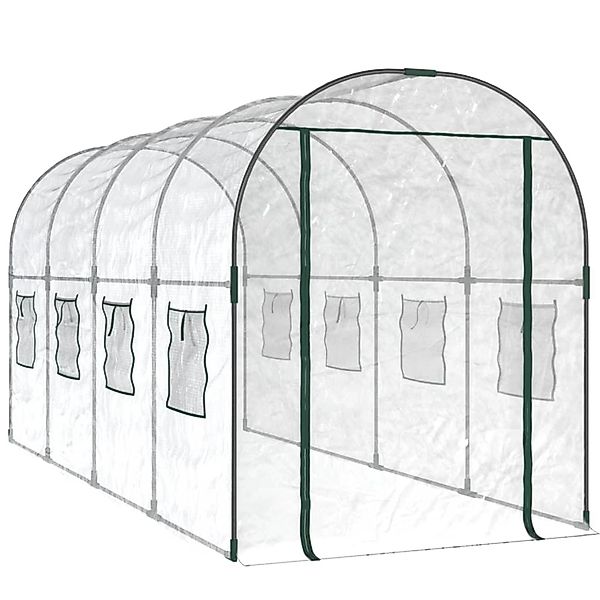 furnicato Gewächshaus Transparent 160x400x190 cm PVC günstig online kaufen