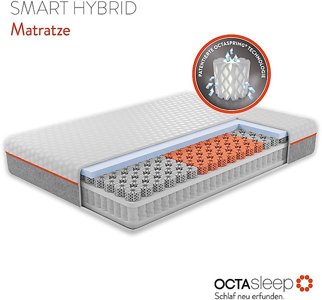 Taschenfederkernmatratze Octasleep Smart Hybrid Matress günstig online kaufen