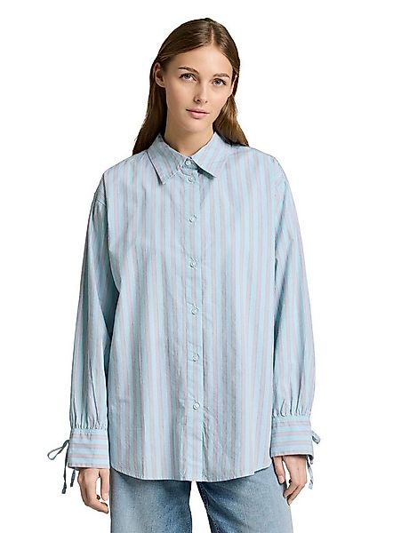 TOM TAILOR Denim Klassische Bluse mit Streifen Muster günstig online kaufen