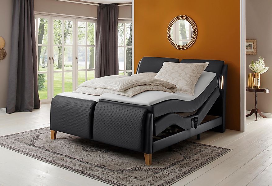 Home affaire Boxspringbett Messina2, Liegekomfort elektrisch günstig online kaufen