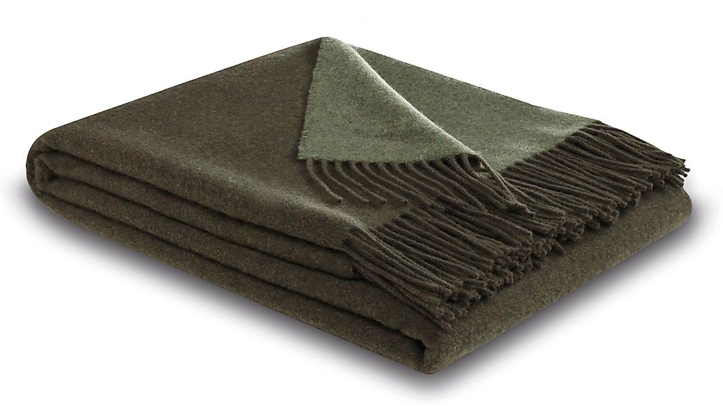 Biederlack Plaid »Plaid Soft Impression im Doubleface-Look«, Wolle-Kaschmir günstig online kaufen