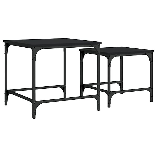 vidaXL Couchtisch Satztische 2 Stk. Schwarz günstig online kaufen