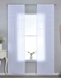 Gardinenbox Schiebegardine (2 St), Paneelwagen, halbtransparent, günstig online kaufen