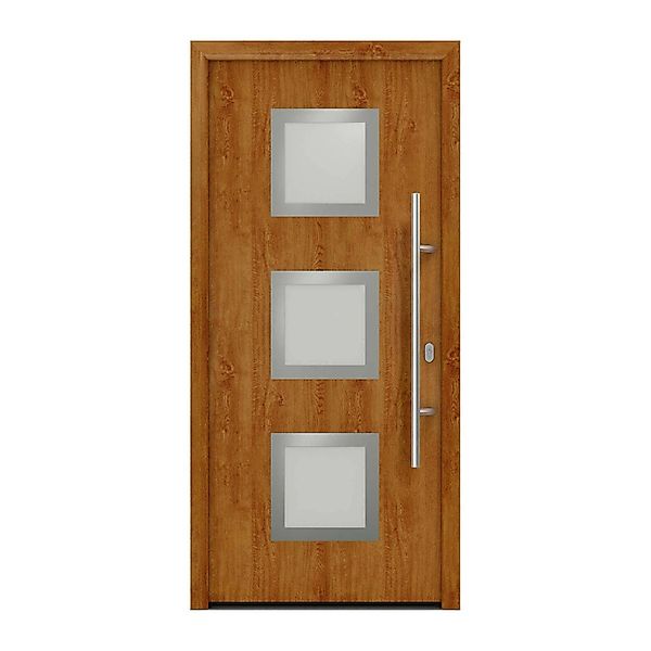 EcoStar Haustür Isopro IP 810S Golden Oak 110 cm x 210 cm DIN R günstig online kaufen