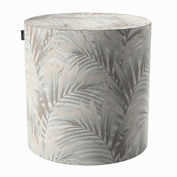 Pouf Barrel, grau-beige, ø40 cm x 40 cm, Gardenia (142-14) günstig online kaufen