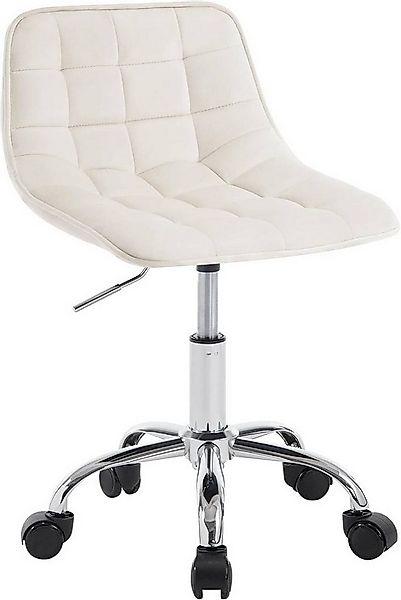 Woltu Drehhocker (1 St), Schminkstuhl Samt, Bürohocker höhenverstellbar günstig online kaufen