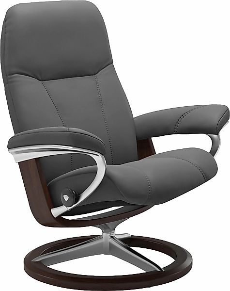 Stressless "Consul" mit Signature Base, Größe M, Gestell Braun günstig online kaufen