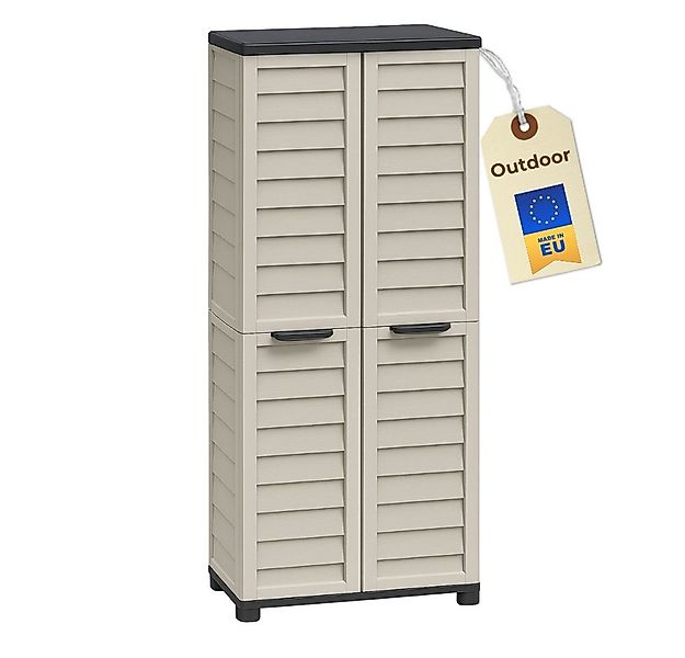 GarPet Garten-Geräteschrank Gartenschrank Wetterfest Outdoor Kunststoffschr günstig online kaufen