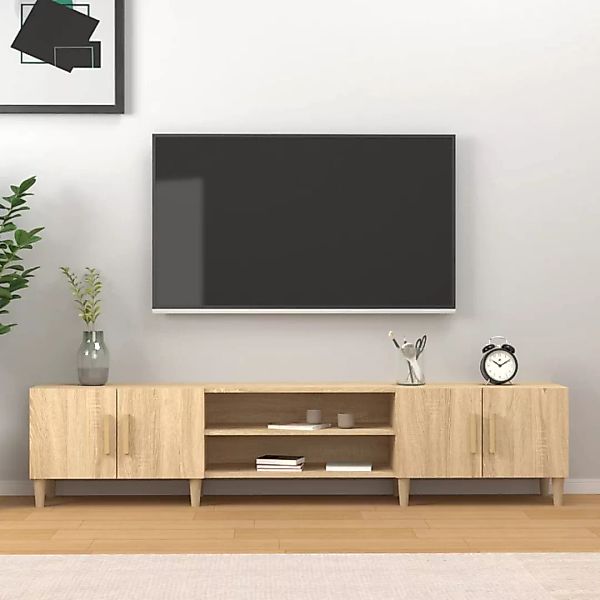 vidaXL TV-Schrank TV-Schrank Sonoma-Eiche 180x31,5x40 cm Holzwerkstoff (1-S günstig online kaufen