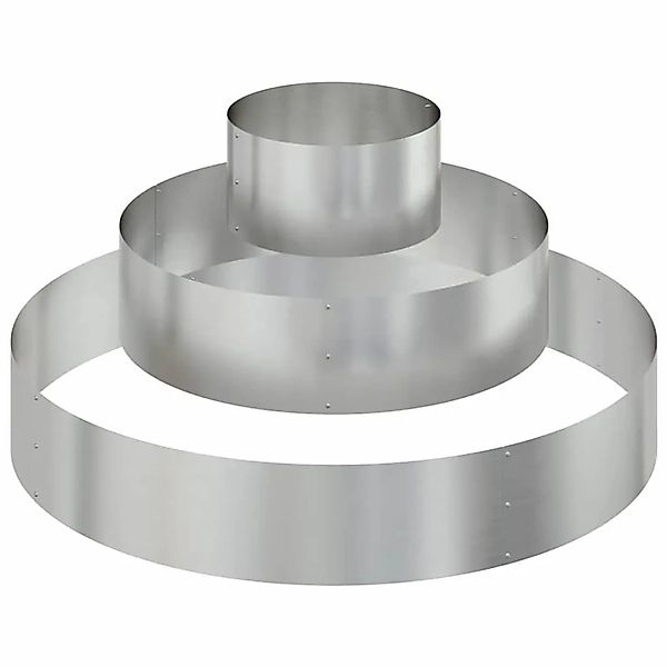 vidaXL Garten-Pflanzgefäß Silber 120 x 120 x 20 cm Verzinkter Stahl 873660 günstig online kaufen