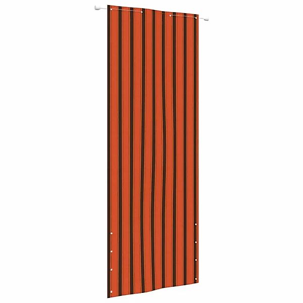 Vidaxl Balkon-sichtschutz Orange Und Braun 80x240 Cm Oxford-gewebe günstig online kaufen