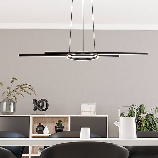 LED-Hängeleuchte Zillerio-Z schwarz ZigBee CCT dim günstig online kaufen