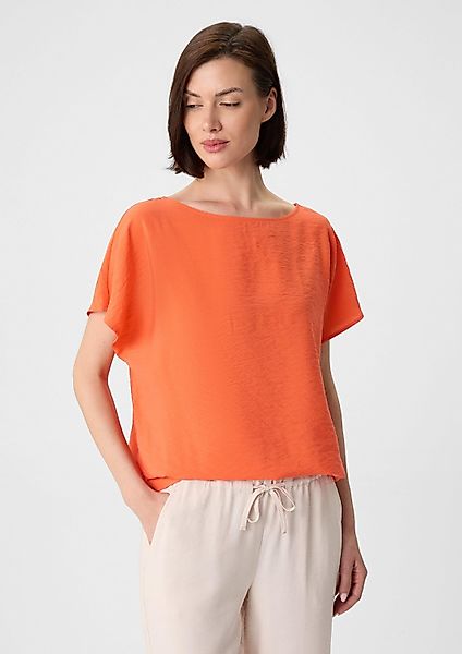 comma Kurzarmbluse Bluse Kurzärmeliges Blusenshirt mit günstig online kaufen