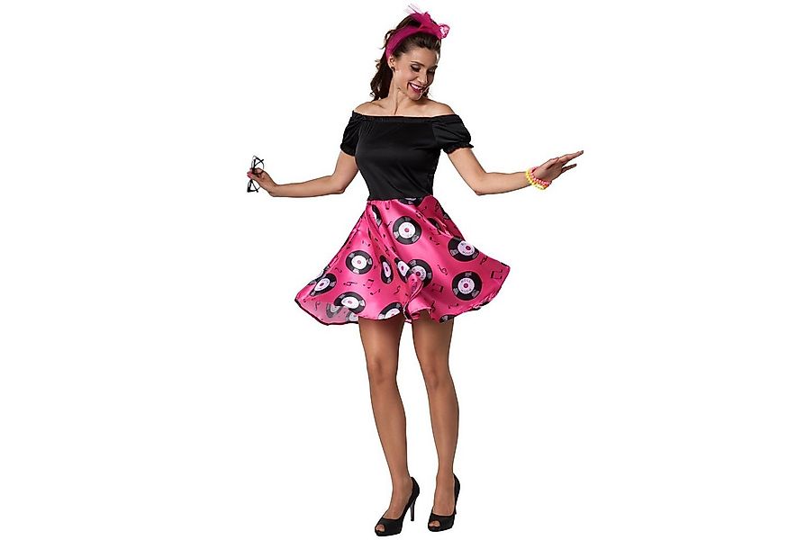 dressforfun Hippie-Kostüm Frauenkostüm Doo-Wop Girl, Knalliges 50er Jahre K günstig online kaufen