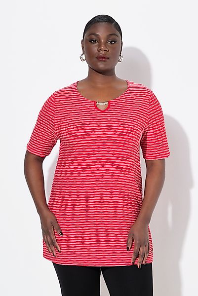 Ulla Popken T-Shirt T-Shirt Metallspange Classic günstig online kaufen