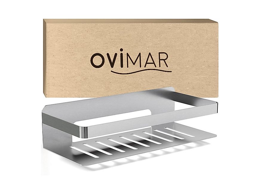 ovimar Duschkorb Christianso (1 St), aus Edelstahl in Silber zur Zum Kleben günstig online kaufen