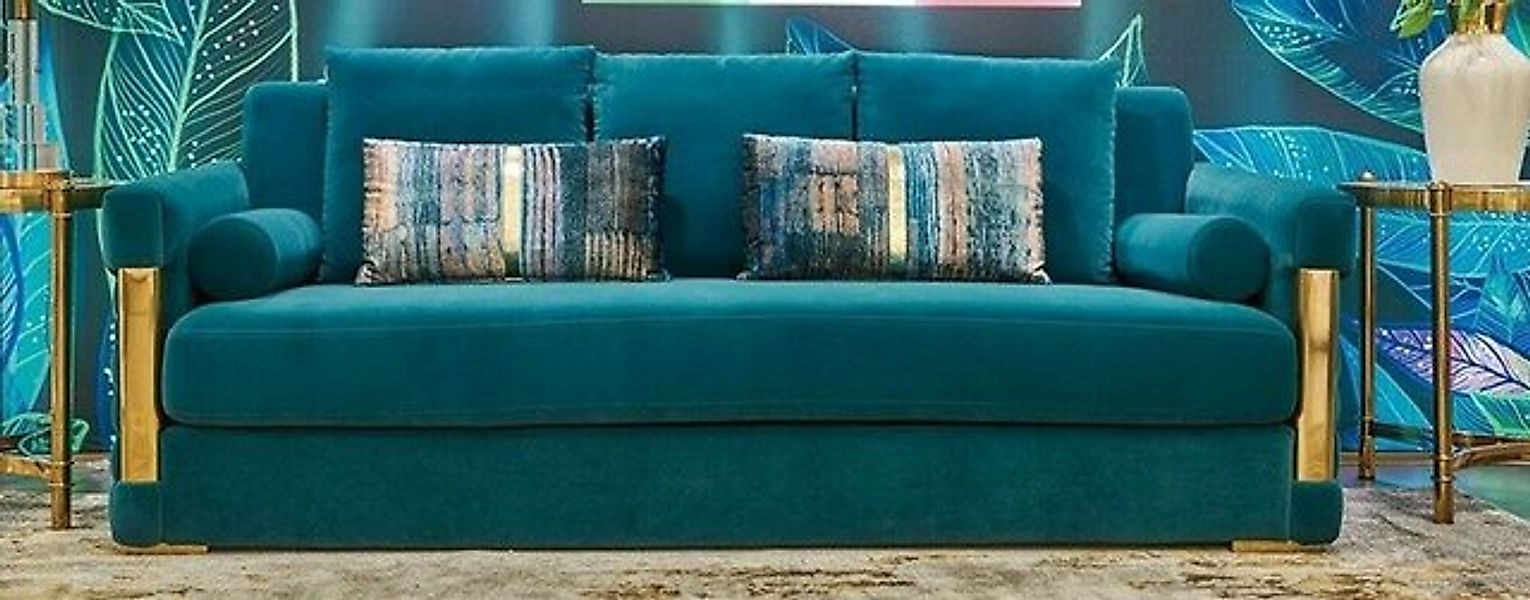 JVmoebel Sofa 3 Sitzer Wohnlandschaft Sofas Polster Garnitur Textil Edelsta günstig online kaufen