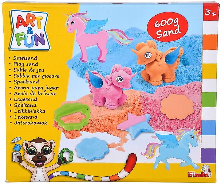 SIMBA Spielsand Spielzeug Kreativ Spielsand ART & FUN Spielsand Set Einhorn günstig online kaufen
