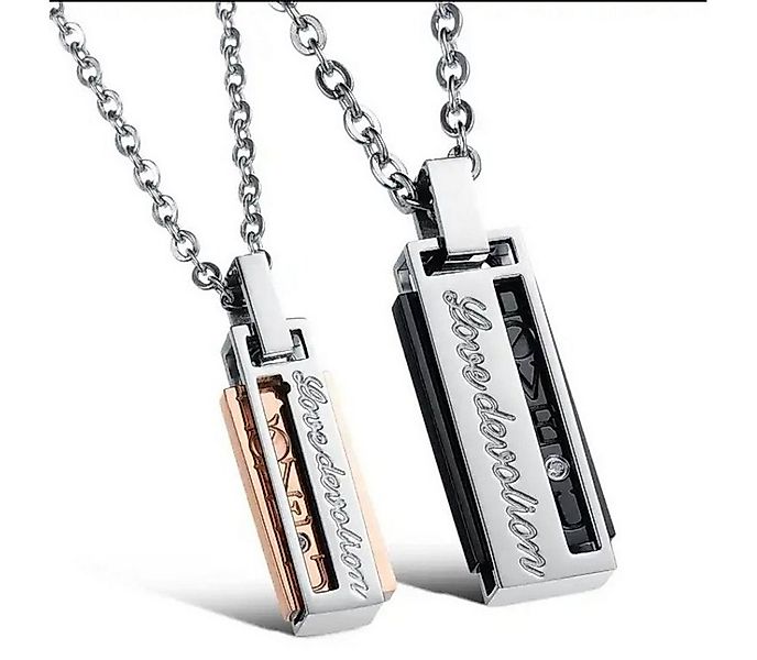 Sanixa Schmuckset Partnerketten Set Anhänger Liebe Schmuck Geschenk für Paa günstig online kaufen