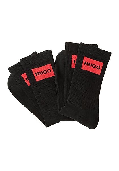 HUGO Freizeitsocken 2P QS RIB LABEL günstig online kaufen