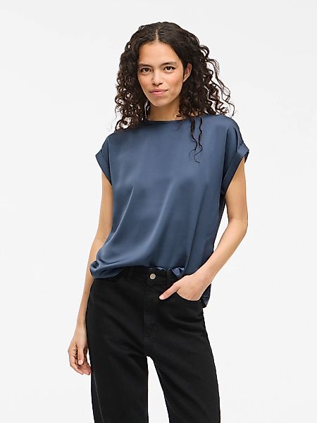 Vila Kurzarmshirt VIELLETTE S/S SATIN TOP günstig online kaufen