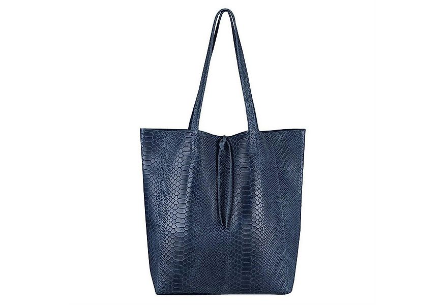 ITALYSHOP24 Schultertasche Made in Italy Damen Premium Leder SHOPPER Tasche günstig online kaufen