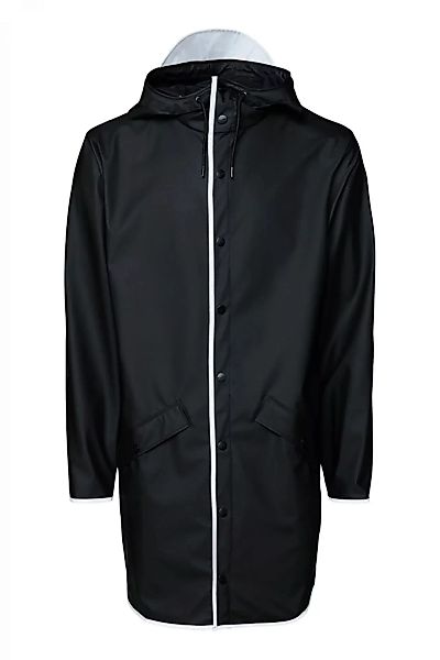 Rains Regenjacke Long Jacket Black Reflective L günstig online kaufen