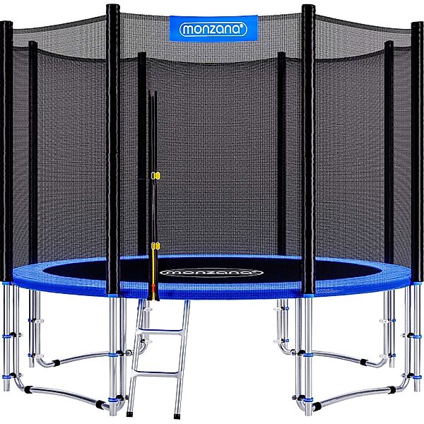 Trampolin Ø366cm inkl Sicherheitsnetz TÜV SÜD GS günstig online kaufen