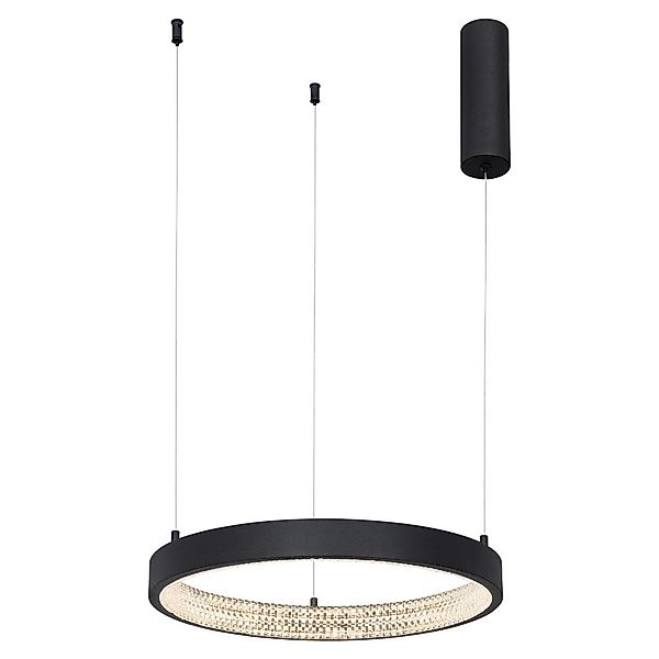 LED Pendelleuchte Preston in Schwarz-matt 25W 1800lm günstig online kaufen