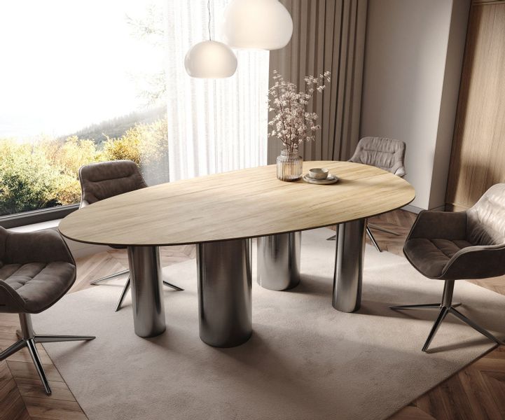 DELIFE Esstisch Edge, Oval Keramik Laminam® günstig online kaufen
