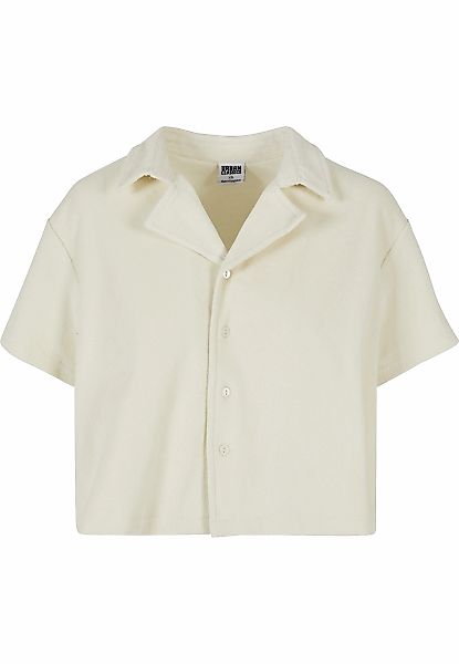 URBAN CLASSICS Kurzarmshirt "Urban Classics Damen Ladies Towel Resort Shirt günstig online kaufen