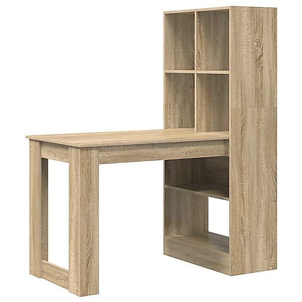 vidaXL Schreibtisch Sonoma-Eiche 122 x 67 x 145 cm Holzwerkstoff 3337259 günstig online kaufen