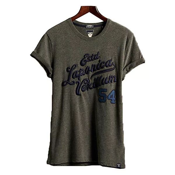 Superdry Vintage Applique Kurzarm T-shirt XS Charcoal Marl günstig online kaufen