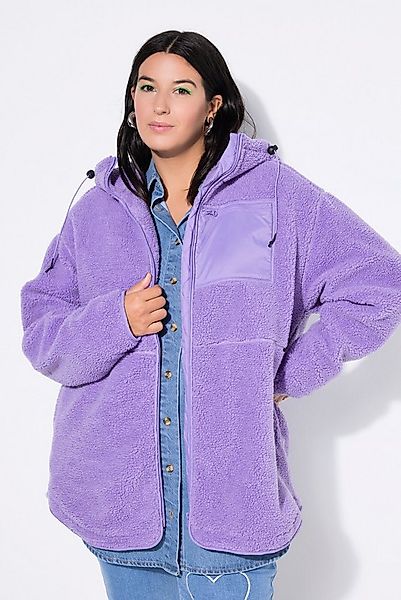 Studio Untold Softshelljacke Teddyjacke oversized Kapuze Langarm günstig online kaufen