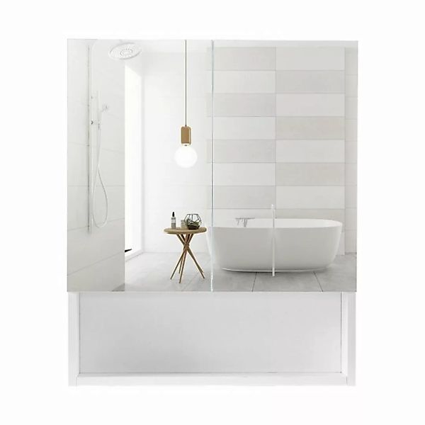 CLIPOP Badezimmerspiegelschrank Badschrank mit Spiegeltür (1er Set) Hängesc günstig online kaufen