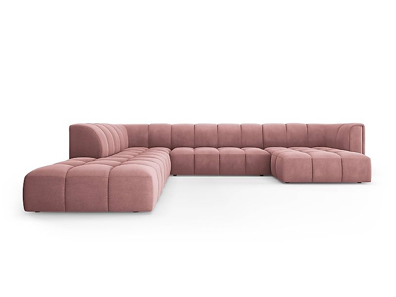 Milo Casa | Panorama-Ecksofa Francesca Chenille links 7-Sitzer günstig online kaufen