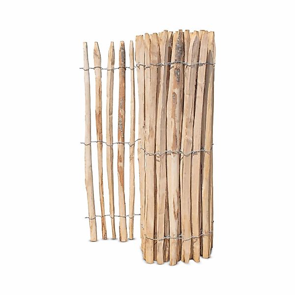 Stiltreu Französischer Premium Staketenzaun Kastanie 500 cm x 120 cm Latten günstig online kaufen