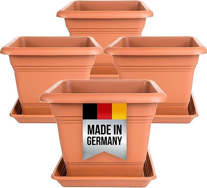 Centi Pflanzkübel Blumentopf Gross mit Untersetzer, günstig online kaufen
