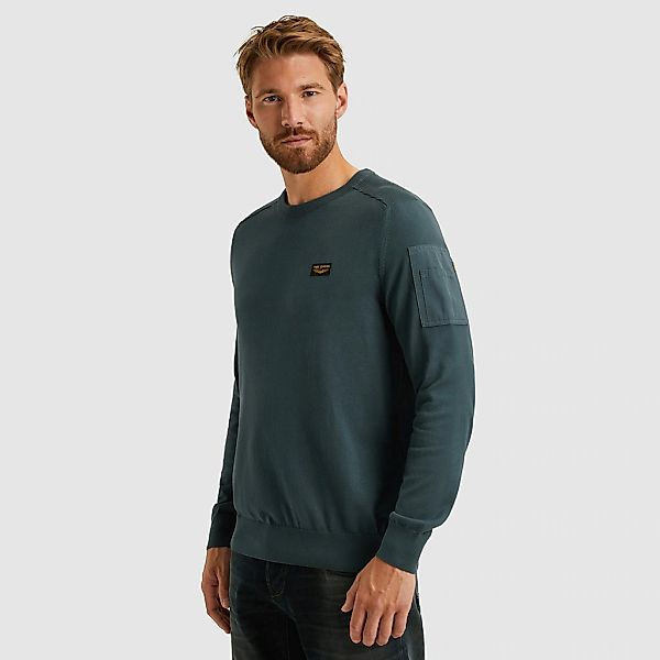 PME Legend Herren Rundhals Pullover R-NECK AMERICAN CLASSIC - Regular Fit günstig online kaufen