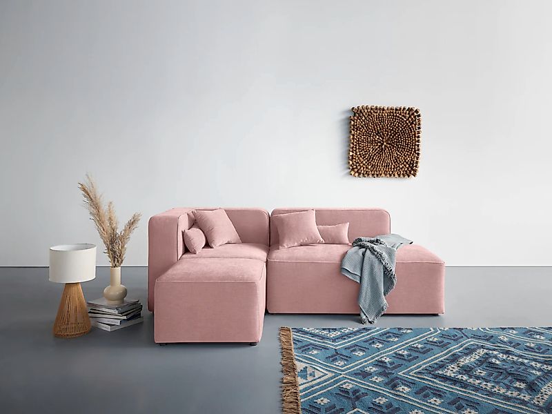 Home affaire Ecksofa "Sundstrup L-Form" Modulserie, individuelle Zusammenst günstig online kaufen