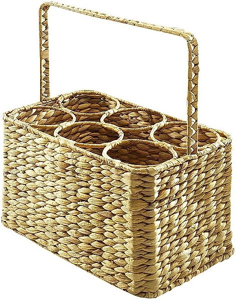 Kobolo Flaschenkorb Flaschenträger -Wasserhyazinthe- für 6 Flaschen günstig online kaufen