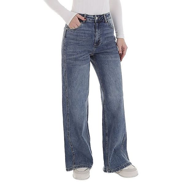 Ital-Design Weite Jeans Damen Freizeit (88836943) Used-Look Stretch High Wa günstig online kaufen