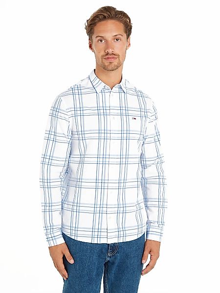 Tommy Jeans Langarmhemd TJM REG POPLIN CHECK SHIRT günstig online kaufen