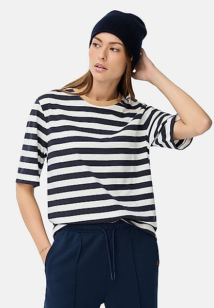 camel active T-Shirt T-Shirt mit Streifenmuster Kurzarm günstig online kaufen