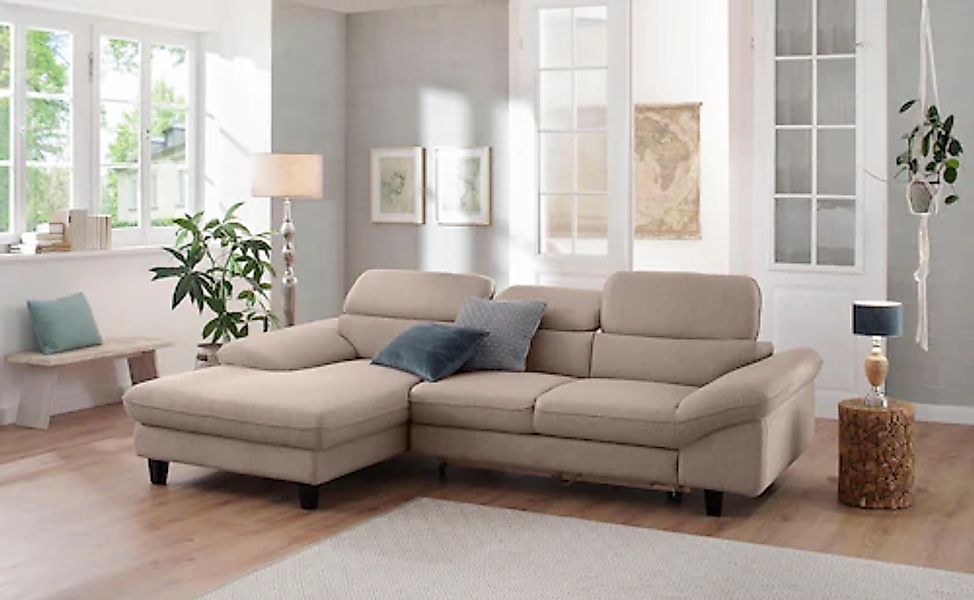 Home affaire "Pilot L-Form" mit Kopfteilverstellung, wahlweise mit Bettfunk günstig online kaufen