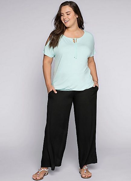 Sheego Jerseyhose Schlupfhose . mit Smokbund und Taschen günstig online kaufen