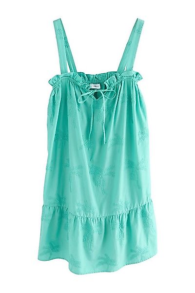 Next Strandkleid Sommer-Minikleid mit Stickerei aus 100 % Baumwolle (1-tlg) günstig online kaufen