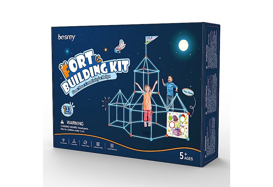 besrey Höhle Bauen Kinder – 133PCS Konstruktionsspielzeug, Kinder Höhle Kon günstig online kaufen